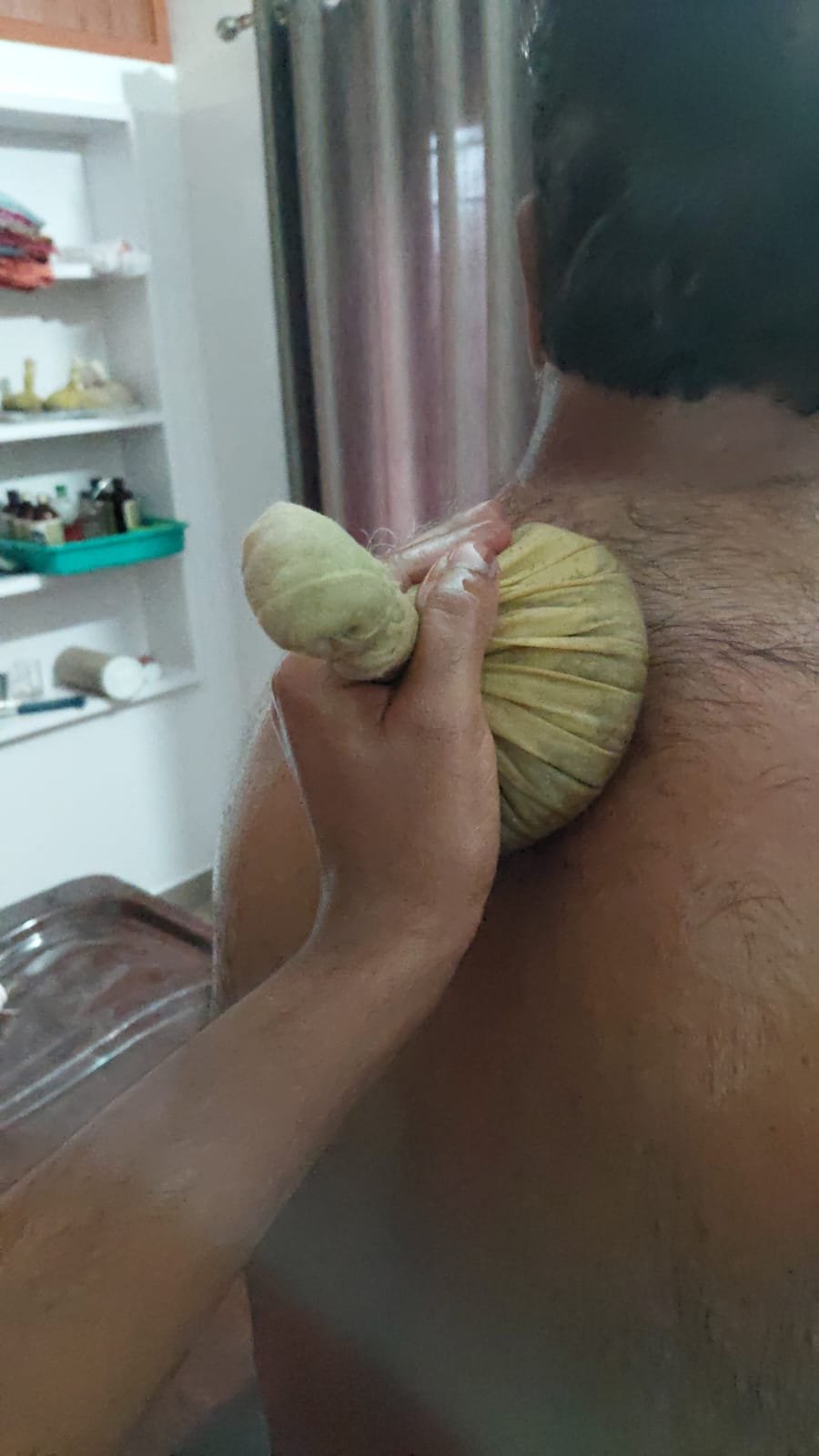Live herbal Kizhi treatment